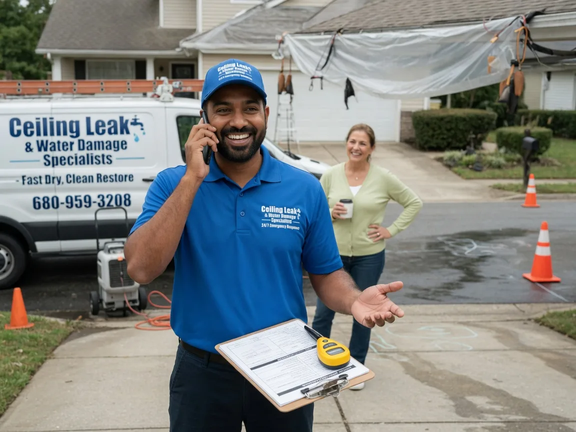 Ceiling Leak Cleanup Oxford, WI FAQs